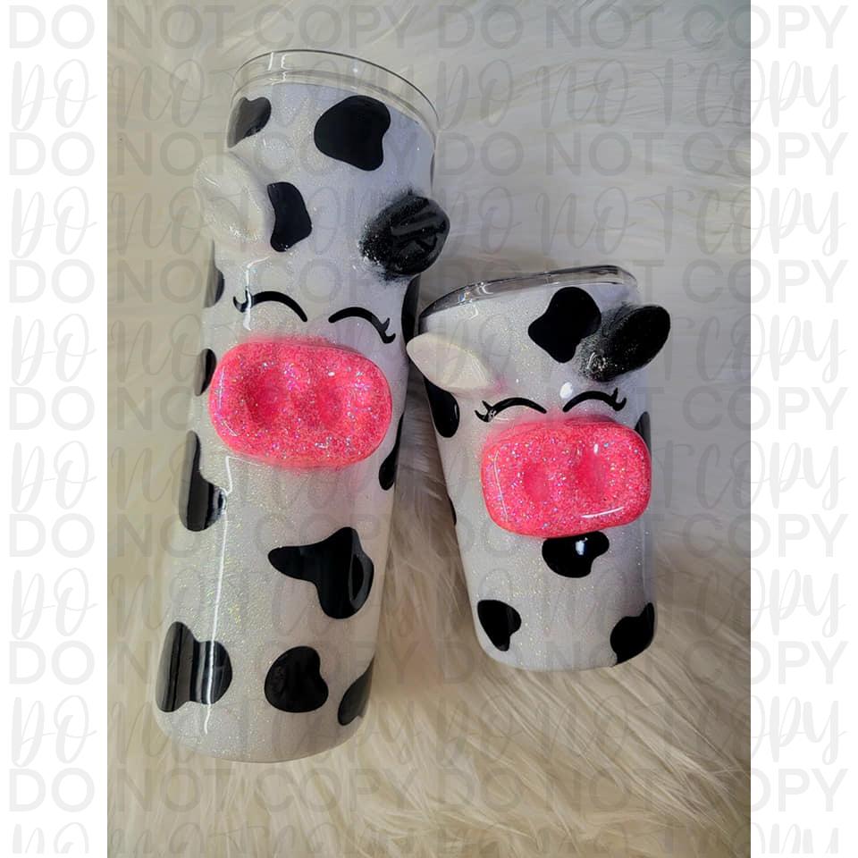 3D Cow Tumbler
