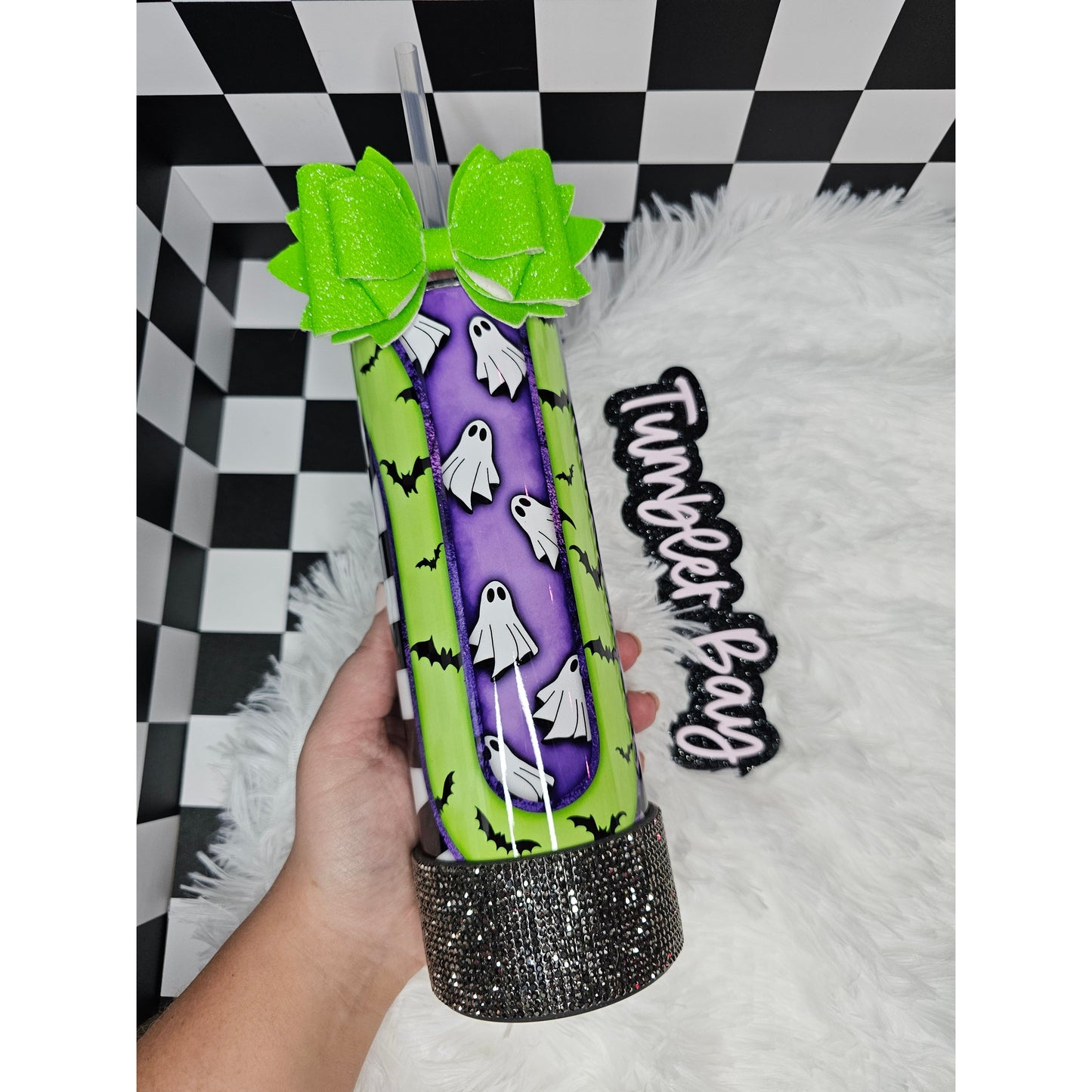 Ghosts & Bats Tumbler With Accessories