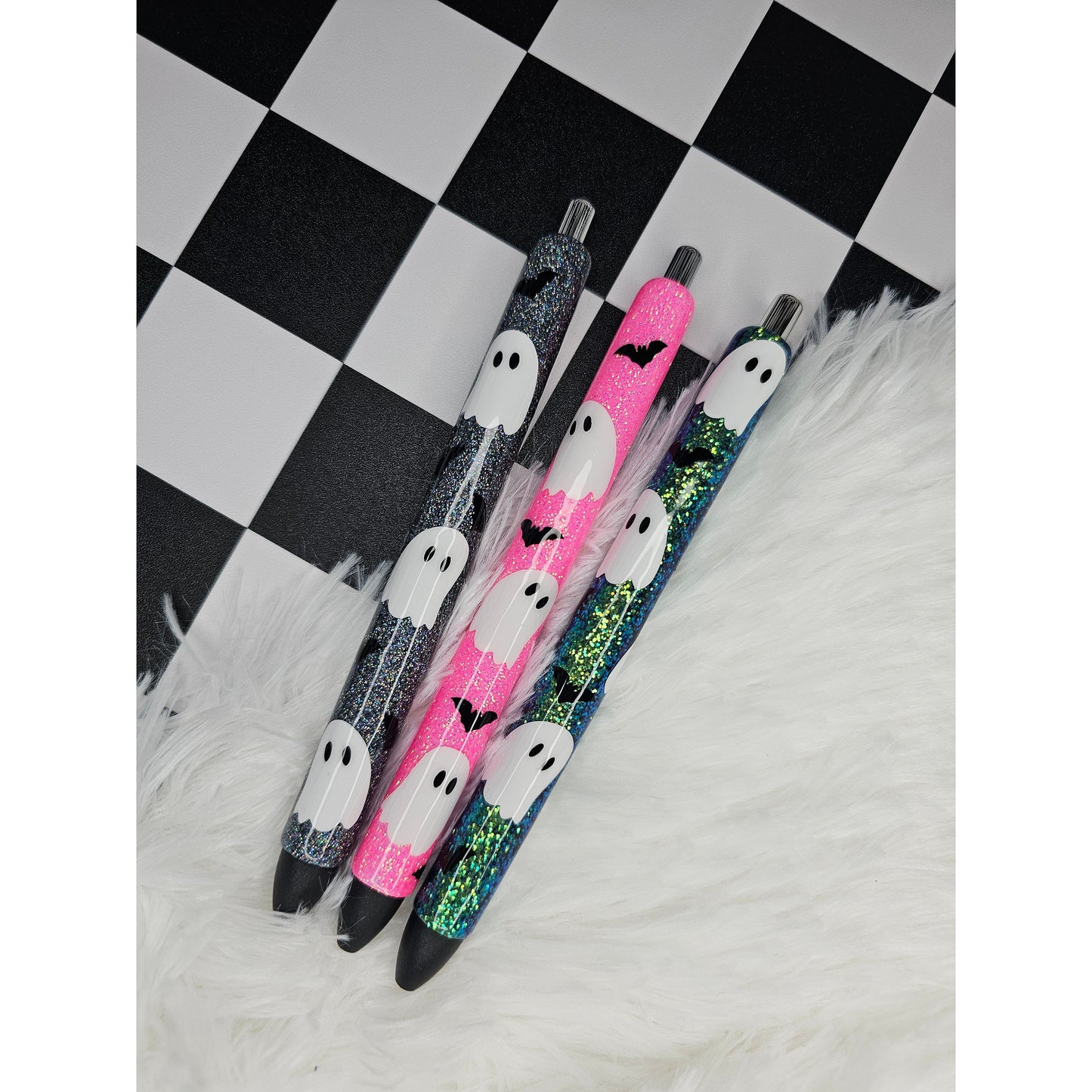 Glitter Resin Pens - Ghosts