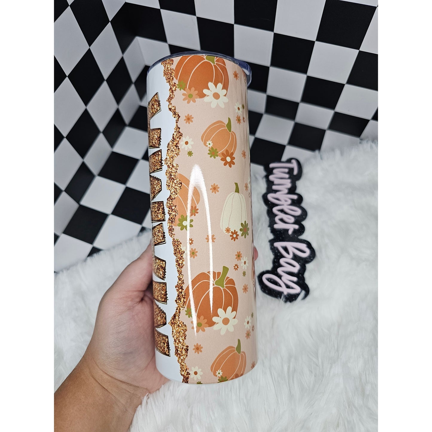 Mama Gold Glitter Tumbler