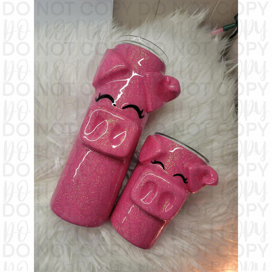 3D Pig Tumbler