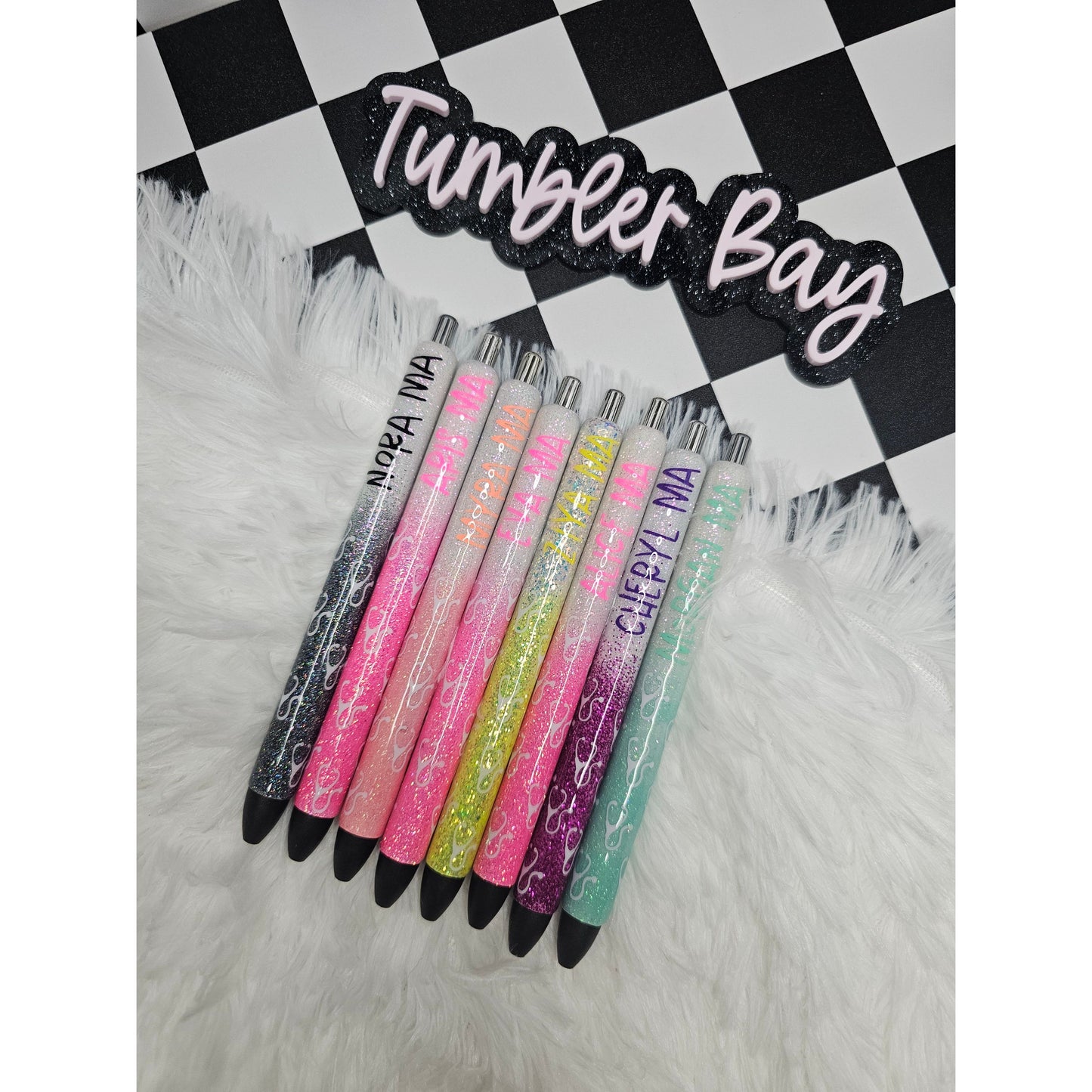 Custom Nurse/Medical Field Glitter Resin Pens