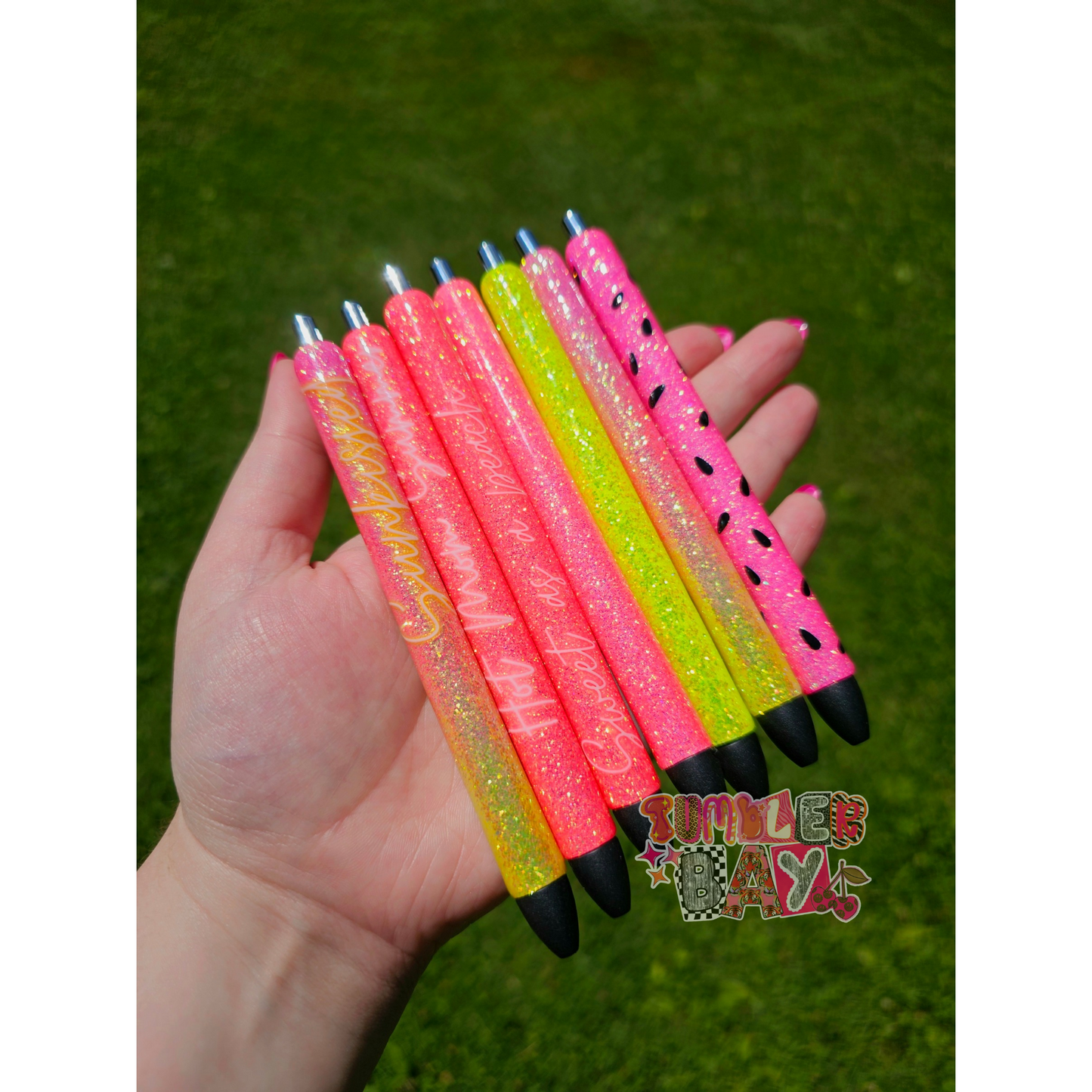 Glittered Resin Ink Pens