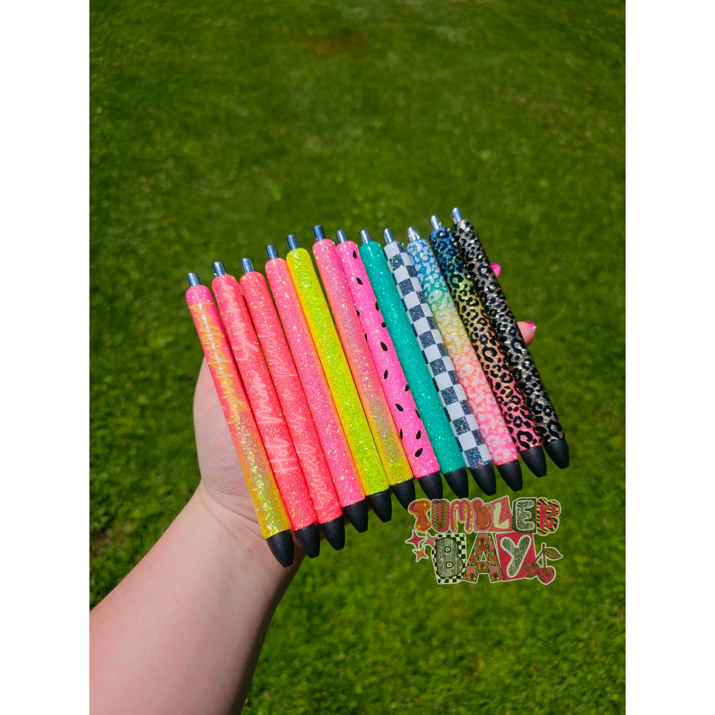 Glittered Resin Ink Pens